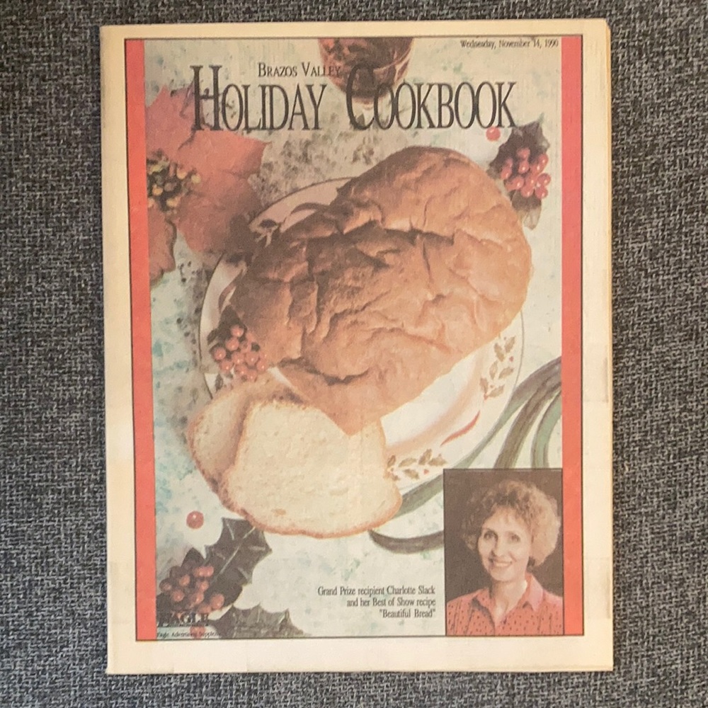 College Station, Texas | (2) 1990 ‘Zine Magazine Cookbook Rare Charlotte Slack